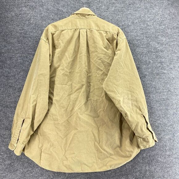 Ralph Lauren Shirt Men XL Beige Button Up Collared Long Sleeve Cotton Blake - Picture 2 of 6